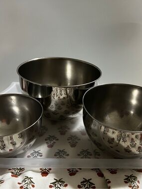 Vintage Revere Ware Stainless Steel Mixing Bowl Set (set of 3)